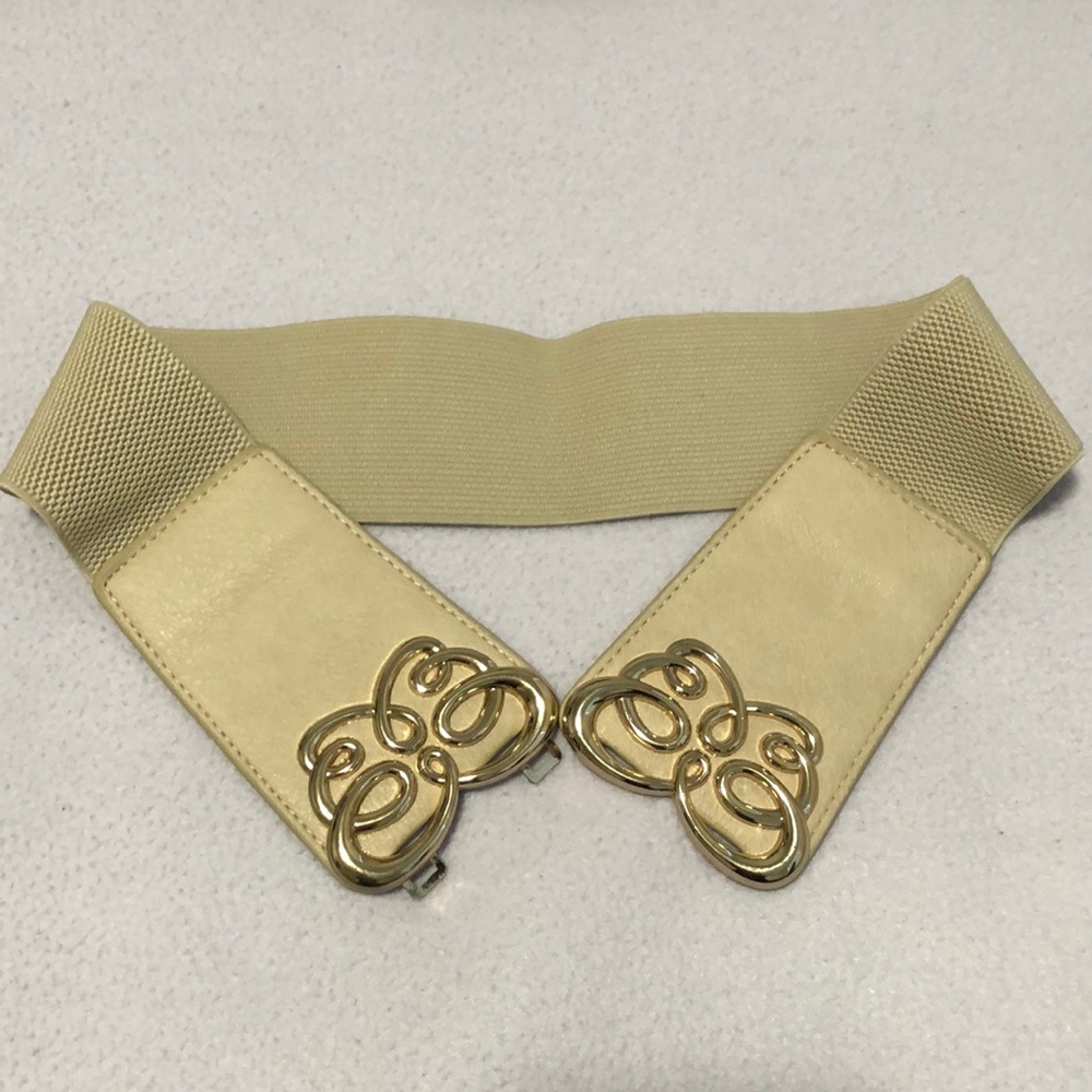 Wide Elastic Stretch Buckle Waist Belt